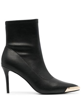 Versace Jeans Couture pointed-toe boots - women - Other fibres - 41 - Black