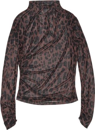 Bimba & Lola leopard long-sleeve blouse - Brown