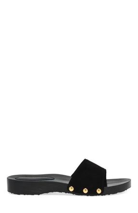 Gianvito Rossi Riviera Sandals in Black Suede at Nordstrom, Size 39.5