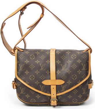 Louis Vuitton Pre-owned Womens Saumur MM Shoulder Bag - Brown - One Size