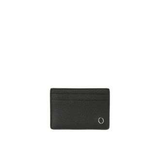 Orciani Kaarthouder van gehamerd leer - Heren - Accessoires - Groen - Maat: ONE Size Leer