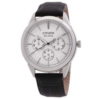 Citizen Rolan Multifunction Eco-Drive Silver Dial Mens Watch BU2110-01A