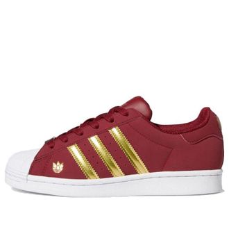 adidas (WMNS) adidas Superstar Burgundy Gold Metallic FZ2119