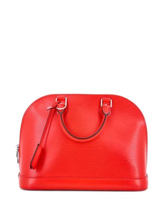 Louis Vuitton Alma Handbag Epi Leather PM satchel - Rosso