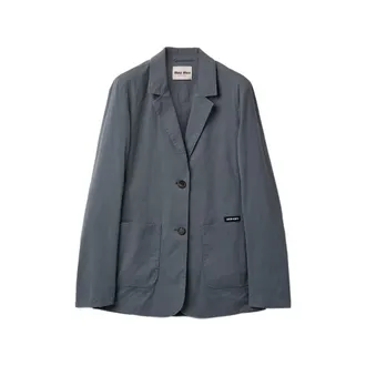 Miu Miu Washed Stretch Poplin Jacket
