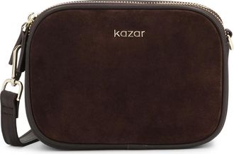 Kazar Sonia Kleine Su&egrave;de Handtas - Dames - Schoudertassen - Bruin - ONE Size - Su&egrave;de - Tassen