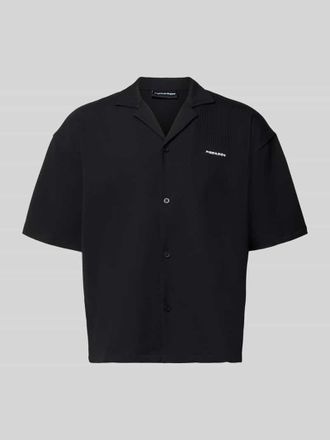 Pegador Relaxed Fit Freizeithemd mit Reverskragen Modell Troy in Black, Gr&ouml;&szlig;e XXL