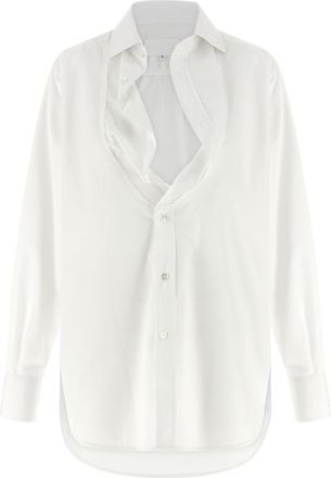 Maison Margiela White Cotton Womens Blouse