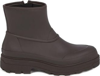 Kassl Editions x Tretorn side-zip ankle boots - women - PVC/Fabric/Rubber - 38 - Brown