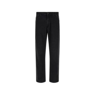 Balmain Jeans Denim Gamba Dritta - - Jeans - Uomo - Nero - W32