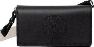 Karl Lagerfeld K/Circle Crossbody Bag - Dames - Schoudertassen - Zwart - ONE Size - Leer - Tassen