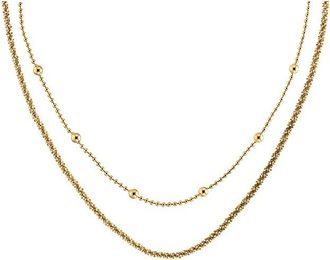 Calvin Klein Womens Layered Necklace Set - Gold - OS