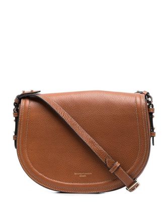 Aspinal of London Stella leather satchel - women - Grained Leather - OS - Brown