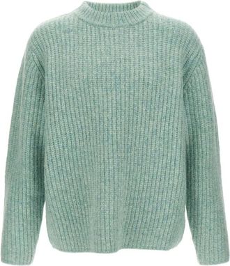 S&eacute;fr Darko Sweater - Heren - Ronde hals truien - Blauw - L - Wol - Truien & Vesten