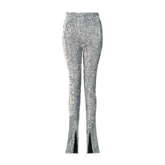 16Arlington Azra Trouser - Dames - Slim Fit Broeken - Grijs - XS - Leer - Broeken