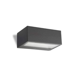 Netlighting Nemesis Aluminium 1 Light Outdoor Wall Light Urban grey IP44