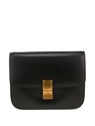 Celine 2010s medium Classic Box leather shoulder bag - women - Calf Leather - One Size - Black