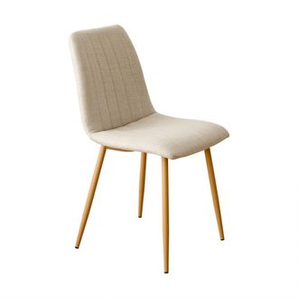 Kenay Home Silla tapizado beige 44,5 x 86 cm