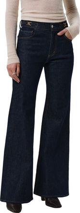 Citizens Of Humanity Kimberly Side Tab Flare Jeans in Helia Dark Indigo at Nordstrom, Size 23