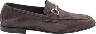 Green George Donkerbruine leren mocassinschoenen - Heren - Loafers - Bruin - 44 EU - Leer - Schoenen
