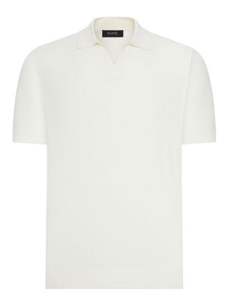 Nome Short-Sleeved Silk And Cotton Polo Shirt