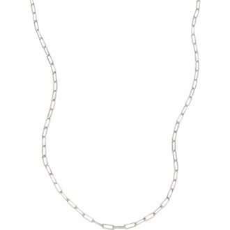 Made by Mary Jude Chain Necklace in Silver at Nordstrom, Size 16