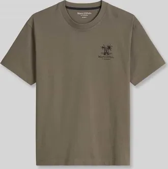 Marc O'Polo Relaxed Fit T-Shirt aus reiner Baumwolle in Mittelgrau, Gr&ouml;&szlig;e XXXL