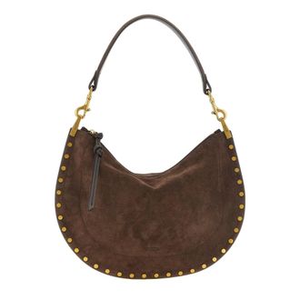 Isabel Marant Tassen, Dames, Bruin, ONE Size, Leer, Oskan Soft Zip Handbag