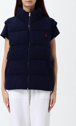 Polo Ralph Lauren Gilet trapuntato in lana e cashmere con logo Pony
