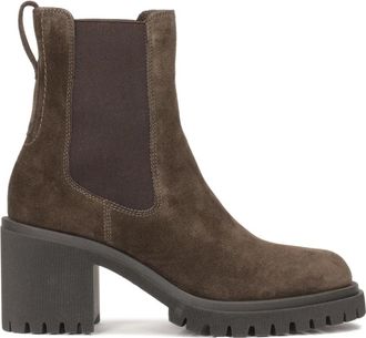 Kazar Su&egrave;de laarzen met elastische banden - Dames - Chelseaboots - Bruin - 36 EU - Su&egrave;de - Schoenen