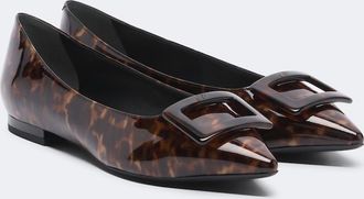 Roger Vivier Gommettine patent leather ballet flats