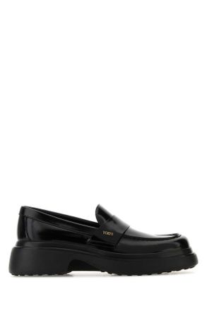 Tod's Tods Black Leather Loafers