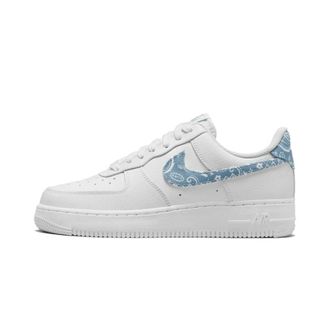 Nike Fitness, Dames, Wit, 35 1/2 EU, Leer, Air Force 1 Low 07 Paisley