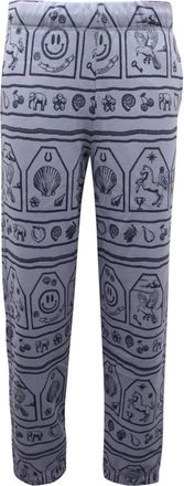 Ganni Heather Trainingsbroeken T3014 - Dames - Sweatpants - Blauw - XS - Katoen - Broeken