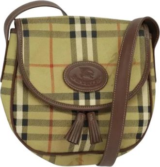 Burberry Pre-owned Cross Body Bags, female, Beige, Size: ONE SIZE Pre-owned Plastic Shoulder Bag