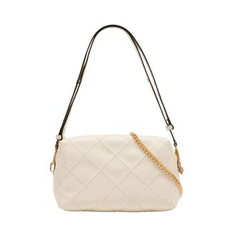 Tory Burch Tory Burch, Shoulder Bags, female, Beige, Size: ONE SIZE Large Fleming Soft Crossbody Bag