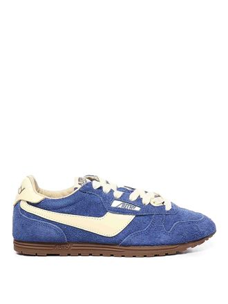 Autry Windspin suede and leather trainers