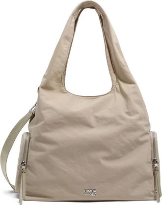 Bimba & Lola Paper zip-pocket shoulder bag - Neutrals