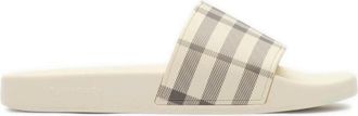 Burberry Schoenen, Dames, Beige, 37 EU, Check Slides