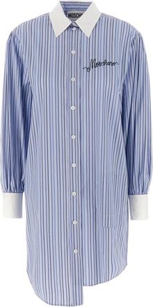 Moschino Stijlvolle Abiti voor elke gelegenheid - Dames - Shirt Kleedjes - Blauw - XS - Kleedjes