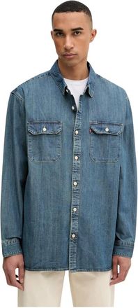 Levi's Overhemden, Heren, Blauw, M, Denim, Denim Shorts