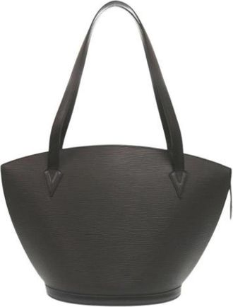 Louis Vuitton Tweedehands leren Louis Vuitton tassen - Dames - Vintage Schoudertas - Zwart - ONE Size - Leer - Vintage