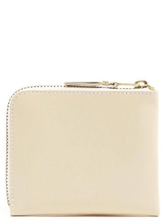 Comme Des Gar&ccedil;ons Womens Beige Cowhide Cardholder Accessory