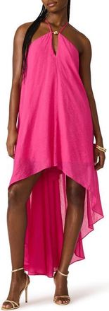 Steve Madden Suzanne High-Low Dress in Pink Yarrow at Nordstrom, Size Medium