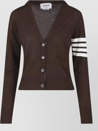 Thom Browne virgin wool crewneck fitted jacket