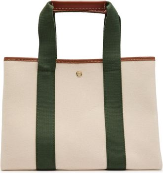 Rue de Verneuil Travers&eacute;e M Essentials Canvas Tote bag - Khaki - One Size