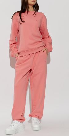 Acne Studios Sweatpants With Ribbed Cuffs, Womens, Pink