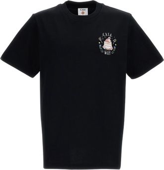 Casablanca Black Relaxed Graphic T-Shirt