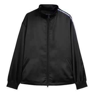 adidas x Y-3 Satin Gradient 3-Stripes Track Top Asia Sizing Black KW9617