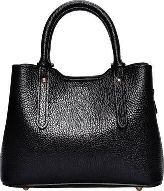 Anna Luchini Zwart Rundleer Tas